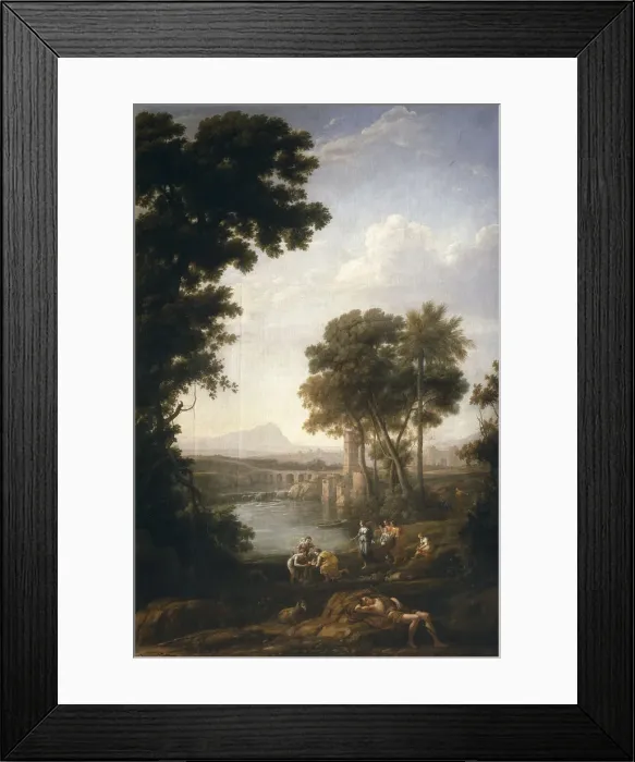 Framed Print : The Finding of Moses, 1639-1640. Artist: Lorrain, Claude (1600-1682) Framed Print : The Finding of Moses, 1639-1640. Artist: Lorrain, Claude (1600-1682)