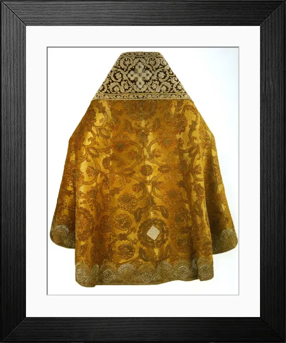 Framed Print : The Phelonion, Mid of 17th cen. Artist: Ancient Russian Art Framed Print : The Phelonion, Mid of 17th cen. Artist: Ancient Russian Art