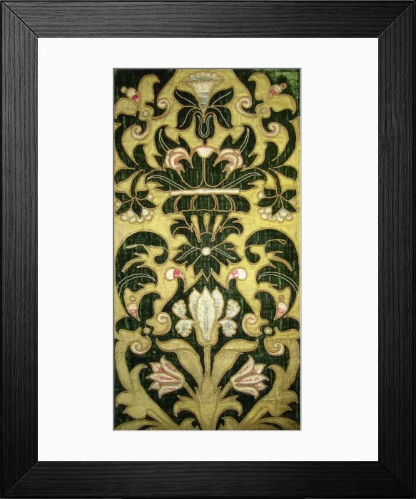 Framed Print : Embroidered Tapestry, 17th century. Artist: West European Applied Art Framed Print : Embroidered Tapestry, 17th century. Artist: West European Applied Art