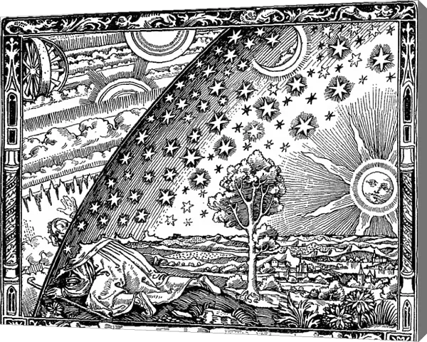 The edge of the firmament (Flammarion engraving) From L atmosphere. Meteorologie populaire by Camill Artist: Anonymous