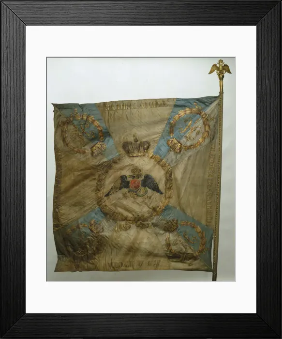 Framed Print : Banner of the Semenovsky Life-Guards Regiment, after 1825. Artist: Flags, Banners and Standards Framed Print : Banner of the Semenovsky Life-Guards Regiment, after 1825. Artist: Flags, Banners and Standards