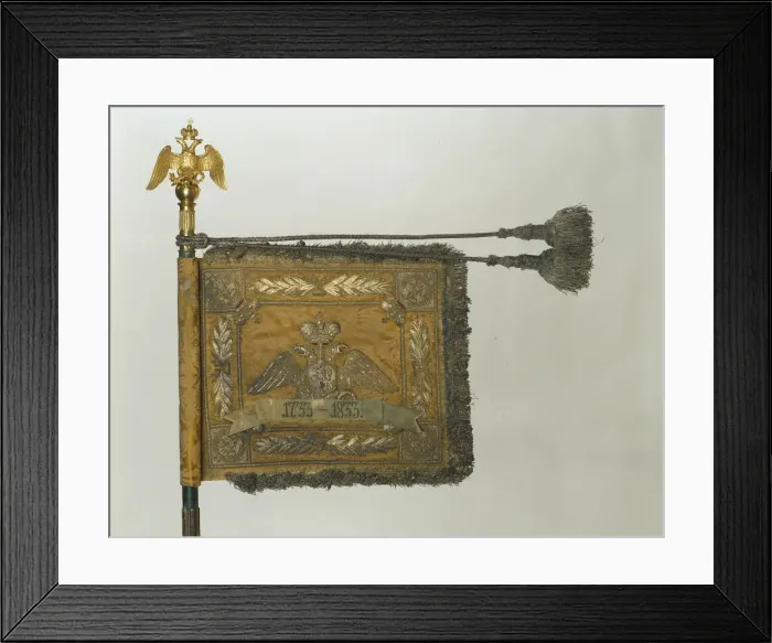 Framed Print : Standard of the His Majestys Life-Guards Cuirassier Regiment, 1856. Artist: Flags, Banners and Standards Framed Print : Standard of the His Majestys Life-Guards Cuirassier Regiment, 1856. Artist: Flags, Banners and Standards