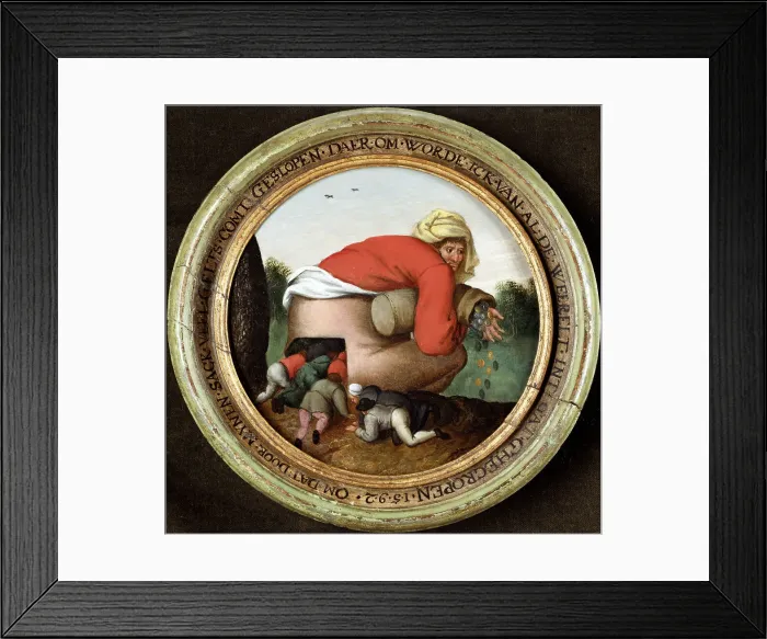 Framed Print : The Flatterers. Artist: Brueghel, Pieter, the Younger (1564-1638) Framed Print : The Flatterers. Artist: Brueghel, Pieter, the Younger (1564-1638)
