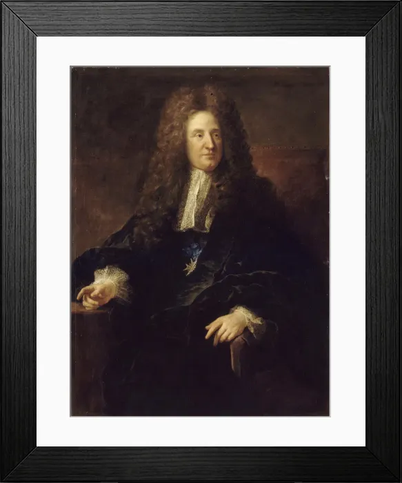 Framed Print : Portrait of Jules Hardouin-Mansart (1646-1701). Artist: Troy, Francois, de (1645-1730) Framed Print : Portrait of Jules Hardouin-Mansart (1646-1701). Artist: Troy, Francois, de (1645-1730)