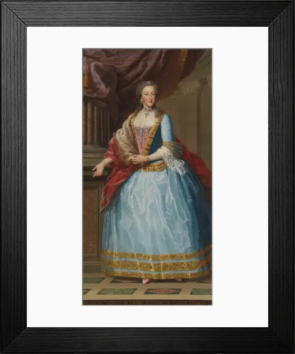 Framed Print : Elisabeth Therese of Lorraine (1711-1741), Queen of Sardinia. Artist: Anonymous Framed Print : Elisabeth Therese of Lorraine (1711-1741), Queen of Sardinia. Artist: Anonymous