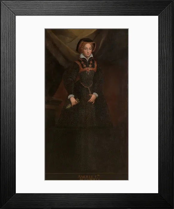 Framed Print : Ancilla, wife of Humbert I of Savoy. Artist: Anonymous Framed Print : Ancilla, wife of Humbert I of Savoy. Artist: Anonymous