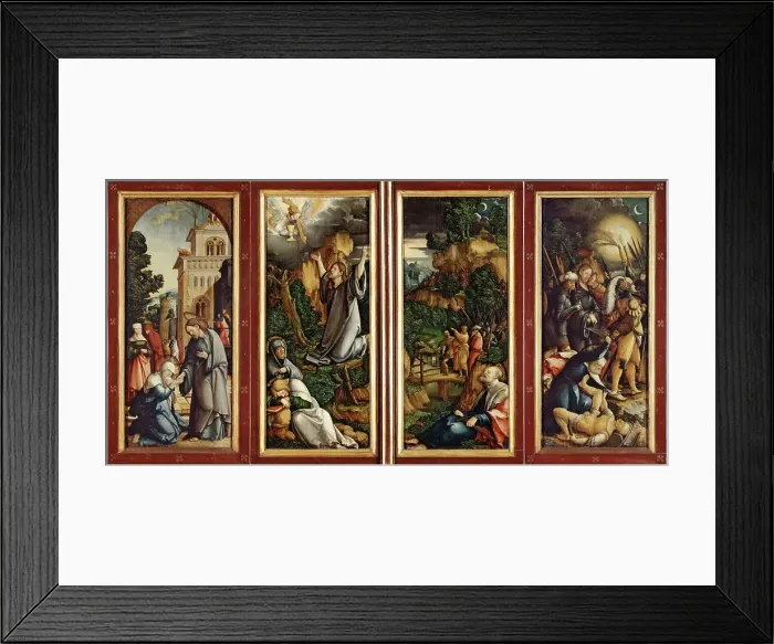 Framed Print : The Wildenstein Altarpiece (closed). Artist: Master of Messkirch (ca. 1500-1543) Framed Print : The Wildenstein Altarpiece (closed). Artist: Master of Messkirch (ca. 1500-1543)