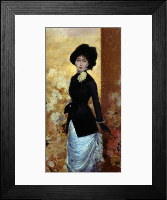 Framed Print : Portrait of a Woman. Artist: De Nittis, Giuseppe (1846-1884) Framed Print : Portrait of a Woman. Artist: De Nittis, Giuseppe (1846-1884)