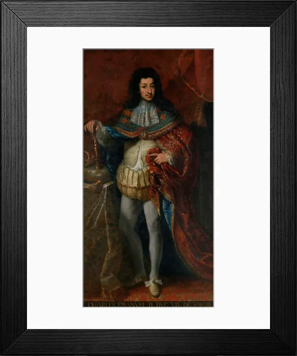 Framed Print : Charles Emmanuel II of Savoy (1634-1675). Artist: Anonymous Framed Print : Charles Emmanuel II of Savoy (1634-1675). Artist: Anonymous