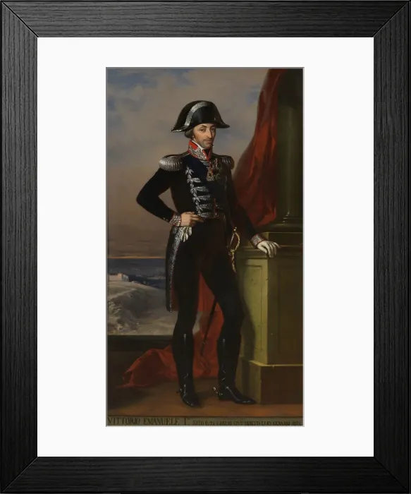 Framed Print : Victor Emmanuel I of Sardinia (1759-1824). Artist: Anonymous Framed Print : Victor Emmanuel I of Sardinia (1759-1824). Artist: Anonymous