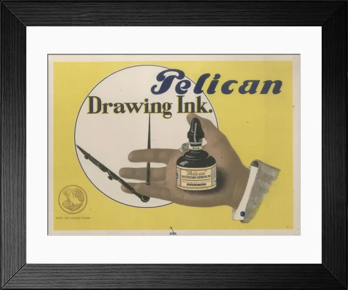 Framed Print : Pelican Ink. Artist: Lissitzky, El (1890-1941) Framed Print : Pelican Ink. Artist: Lissitzky, El (1890-1941)