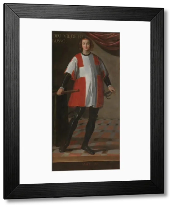 Framed Print : Count Amadeus VII of Savoy (1360-1391). Artist: Anonymous Framed Print : Count Amadeus VII of Savoy (1360-1391). Artist: Anonymous