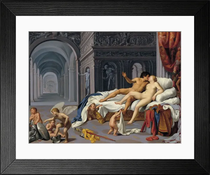 Framed Print : Venus and Mars. Artist: Saraceni, Carlo (1579-1620) Framed Print : Venus and Mars. Artist: Saraceni, Carlo (1579-1620)