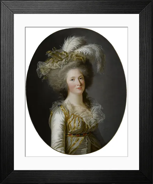 Framed Print : Elisabeth Philippine Marie Helene de Bourbon. Artist: Labille-Guiard, Adelaide (1749-1803) Framed Print : Elisabeth Philippine Marie Helene de Bourbon. Artist: Labille-Guiard, Adelaide (1749-1803)