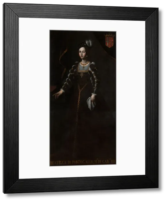 Framed Print : Beatrice of Portugal (1504-1538), Duchess of Savoy. Artist: Anonymous Framed Print : Beatrice of Portugal (1504-1538), Duchess of Savoy. Artist: Anonymous