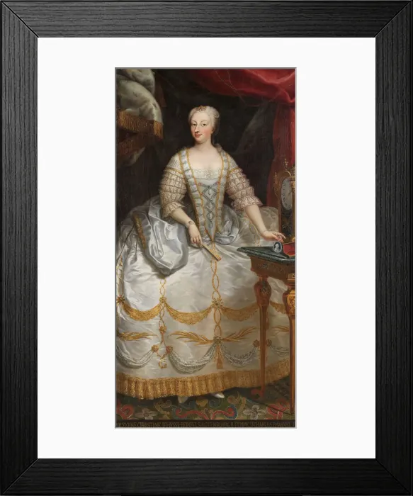 Framed Print : Polyxena of Hesse-Rotenburg (1706-1735), Queen of Sardinia. Artist: Anonymous Framed Print : Polyxena of Hesse-Rotenburg (1706-1735), Queen of Sardinia. Artist: Anonymous