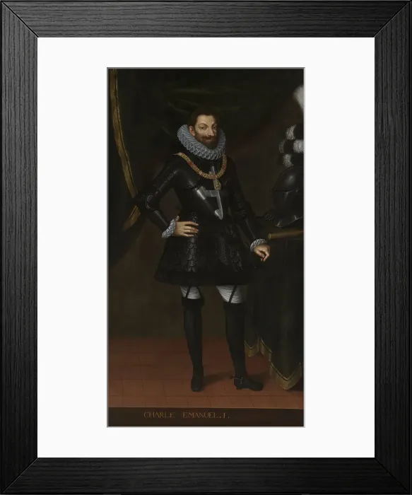 Framed Print : Charles Emmanuel I (1562-1630), Duke of Savoy. Artist: Anonymous Framed Print : Charles Emmanuel I (1562-1630), Duke of Savoy. Artist: Anonymous