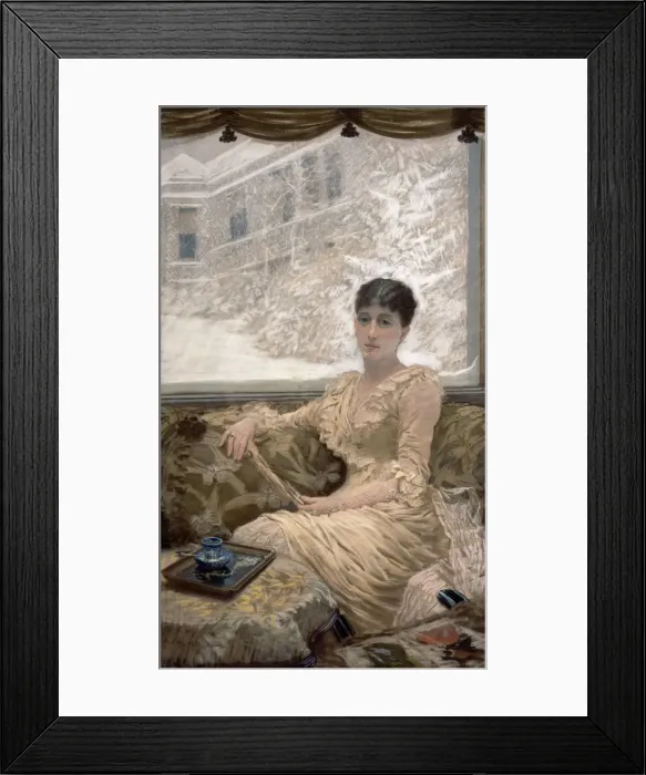 Framed Print : Winter Day. Artist: De Nittis, Giuseppe (1846-1884) Framed Print : Winter Day. Artist: De Nittis, Giuseppe (1846-1884)
