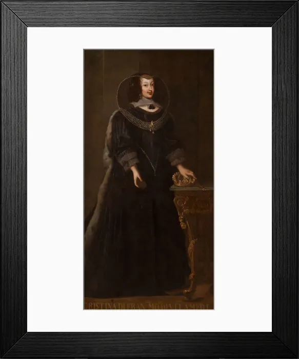 Framed Print : Christine Marie of France (1606-1663), Duchess of Savoy. Artist: Anonymous Framed Print : Christine Marie of France (1606-1663), Duchess of Savoy. Artist: Anonymous