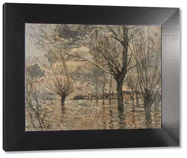 Flood of the Seine at Vetheuil. Artist: Monet, Claude (1840-1926)