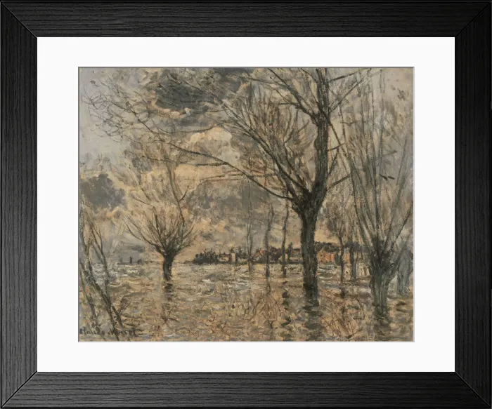 Framed Print : Flood of the Seine at Vetheuil. Artist: Monet, Claude (1840-1926) Framed Print : Flood of the Seine at Vetheuil. Artist: Monet, Claude (1840-1926)