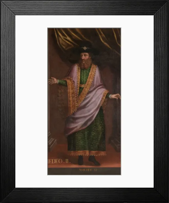 Framed Print : Amadeus II, Count of Savoy. Artist: Anonymous Framed Print : Amadeus II, Count of Savoy. Artist: Anonymous