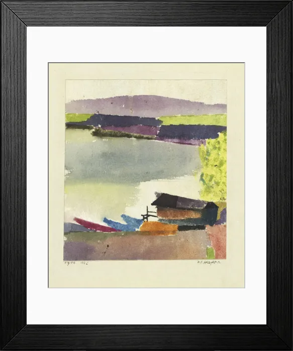 Framed Print : Small harbour (Kleiner Hafen), 1914. Artist: Klee, Paul (1879-1940) Framed Print : Small harbour (Kleiner Hafen), 1914. Artist: Klee, Paul (1879-1940)