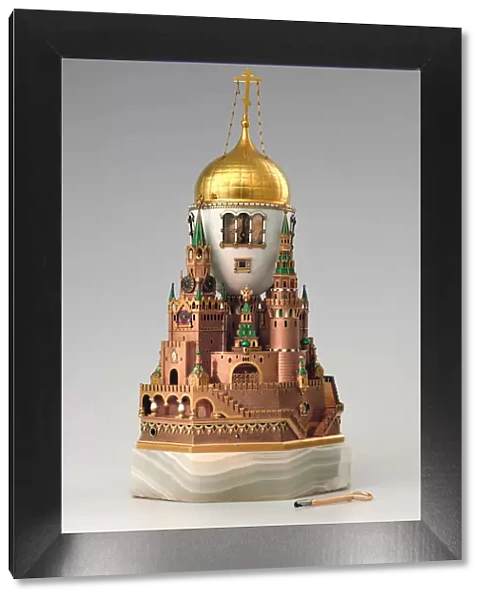 Easter egg Moscow Kremlin, 1904-1906. Artist: Russian Master, Factory Faberge