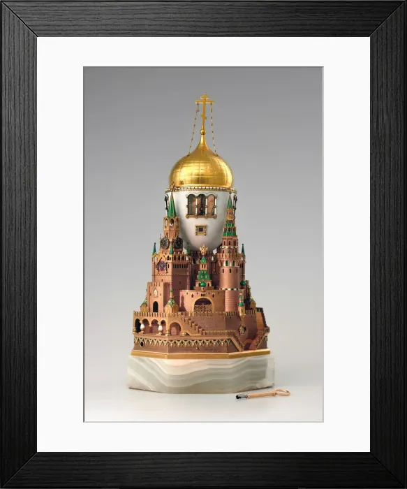 Framed Print : Easter egg Moscow Kremlin, 1904-1906. Artist: Russian Master, Factory Faberge Framed Print : Easter egg Moscow Kremlin, 1904-1906. Artist: Russian Master, Factory Faberge