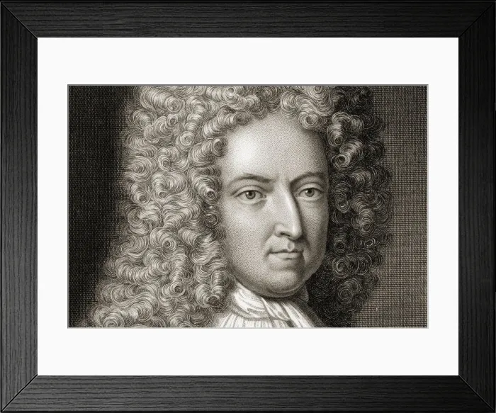 Framed Print : Daniel Defoe (1660-1731) Detail, Early 18th cen. Artist: Vandergucht, Michael (1660-1725) Framed Print : Daniel Defoe (1660-1731) Detail, Early 18th cen. Artist: Vandergucht, Michael (1660-1725)