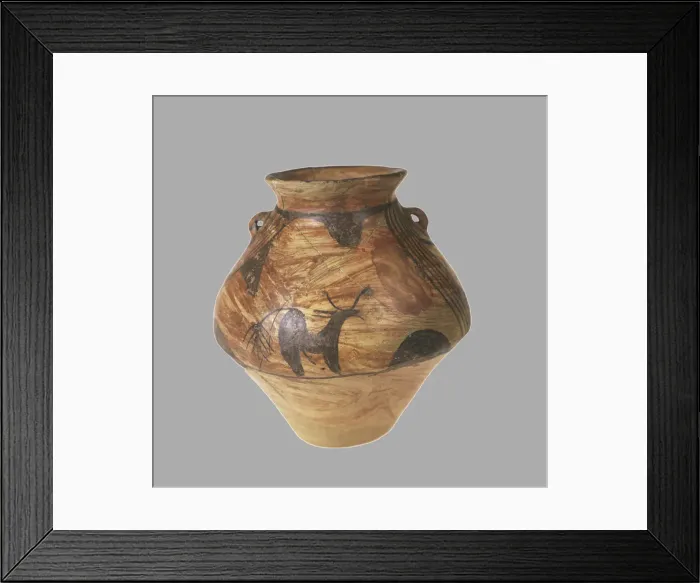 Framed Print : Amphora with Zoomorphic Painting, 3800-3600 BC. Artist: Prehistoric Russian Culture Framed Print : Amphora with Zoomorphic Painting, 3800-3600 BC. Artist: Prehistoric Russian Culture
