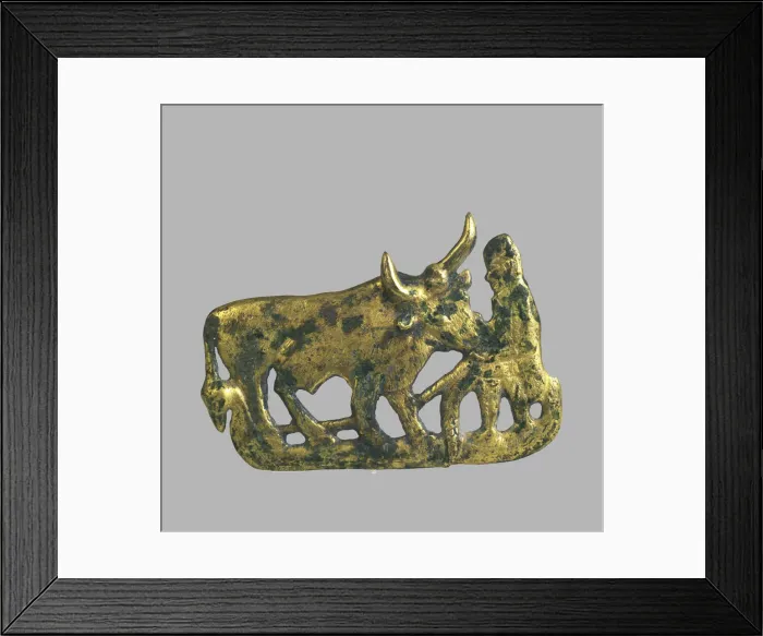 Framed Print : Belt buckle, 5th-4th century BC. Artist: Scythian Art Framed Print : Belt buckle, 5th-4th century BC. Artist: Scythian Art