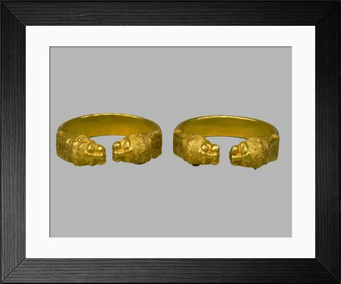 Framed Print : Bracelets, 4th century BC. Artist: Scythian Art Framed Print : Bracelets, 4th century BC. Artist: Scythian Art