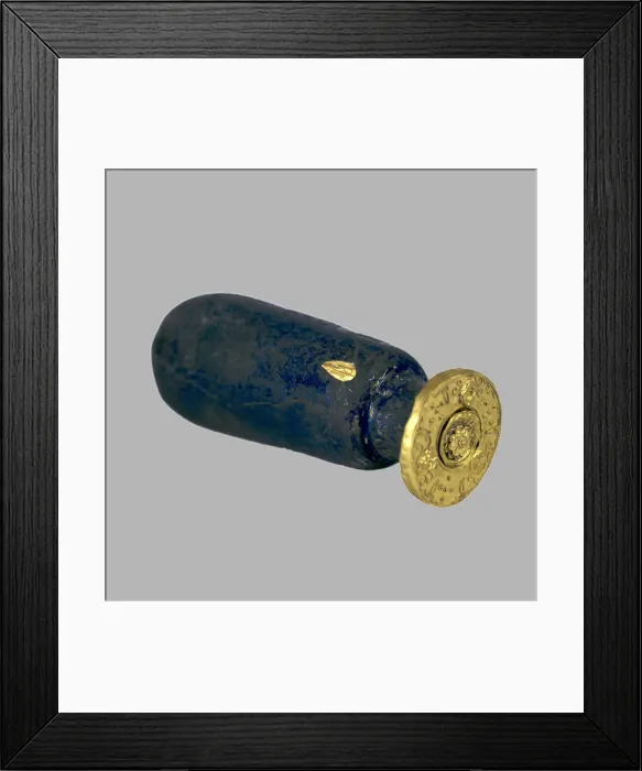 Framed Print : Delphinium flask, 4th-3th century BC. Artist: Scythian Art Framed Print : Delphinium flask, 4th-3th century BC. Artist: Scythian Art