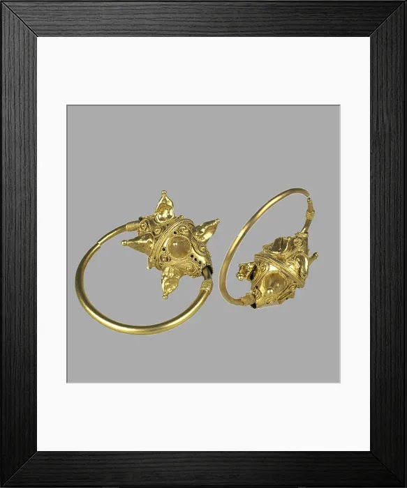 Framed Print : Gold pendant (Kolt), 11th-12th century. Artist: Ancient Russian Art Framed Print : Gold pendant (Kolt), 11th-12th century. Artist: Ancient Russian Art