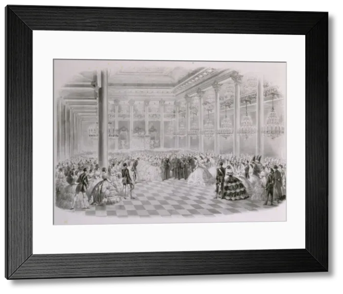 Framed Print : Ball in the Hall of the Russian Assembly of Nobility on the occasion of the coronation of Emperor Al Artist: Zichy, Mihaly (1827-1906) Framed Print : Ball in the Hall of the Russian Assembly of Nobility on the occasion of the coronation of Emperor Al Artist: Zichy, Mihaly (1827-1906)