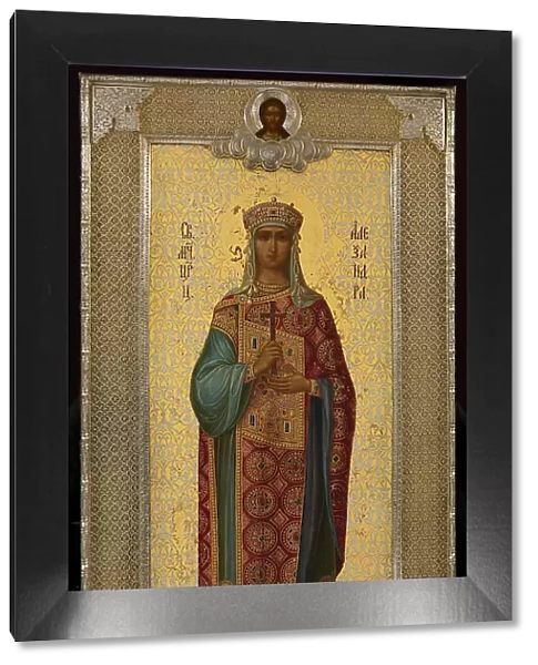 Saint Empress Alexandra, 1883. Artist: Ovchinnikov, Pavel Akimovich (1830-1888)