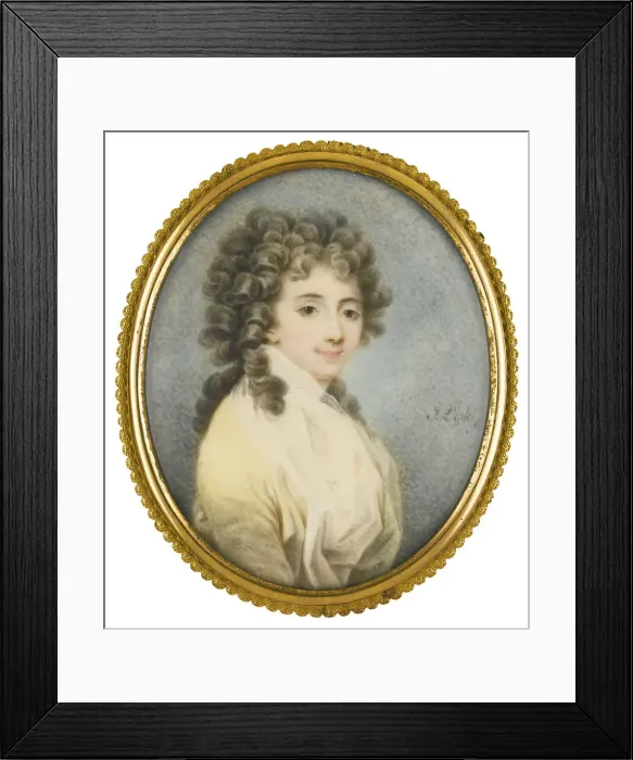 Framed Print : Portrait of Countess Zofia Potocka-Witt (1760-1822), Second Half of the 18th cen. Artist: Leski, Josef (1760-1825) Framed Print : Portrait of Countess Zofia Potocka-Witt (1760-1822), Second Half of the 18th cen. Artist: Leski, Josef (1760-1825)
