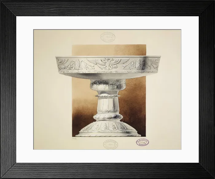 Framed Print : Design of a Bowl for pickles. (Series The Dowry of Grand Princess Maria Pavlovna), 1907-1908. Artist: Carl Edvard Bolin company Framed Print : Design of a Bowl for pickles. (Series The Dowry of Grand Princess Maria Pavlovna), 1907-1908. Artist: Carl Edvard Bolin company