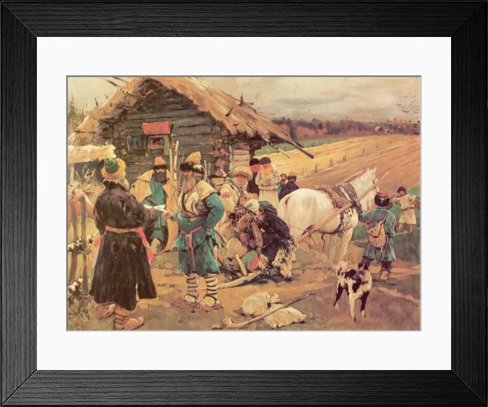 Framed Print : Yuris Day (Saint George Day), 1908. Artist: Ivanov, Sergei Vasilyevich (1864-1910) Framed Print : Yuris Day (Saint George Day), 1908. Artist: Ivanov, Sergei Vasilyevich (1864-1910)