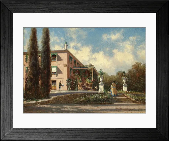 Framed Print : The Livadiya palace. Artist: Bogolyubov, Alexei Petrovich (1824-1896) Framed Print : The Livadiya palace. Artist: Bogolyubov, Alexei Petrovich (1824-1896)