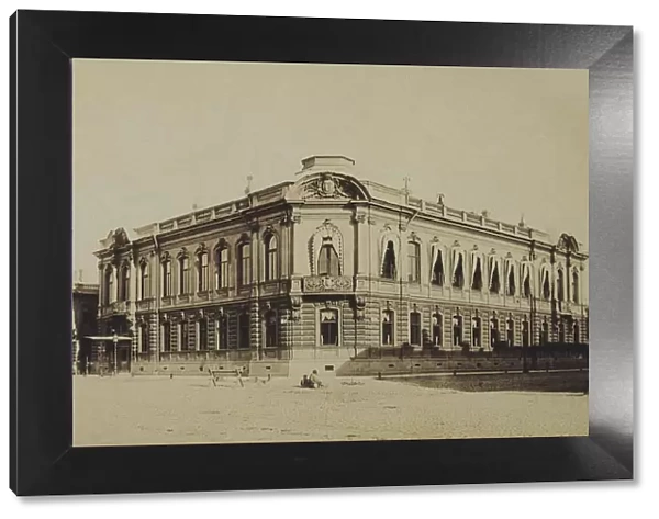 The Stroganov palace in Saint Petersburg, 1860s. Artist: Bianchi, Giovanni (1812-1893)