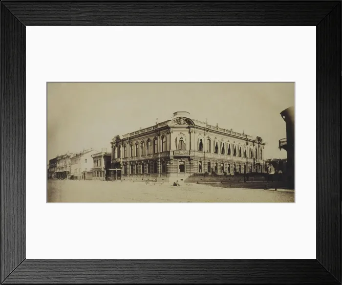 Framed Print : The Stroganov palace in Saint Petersburg, 1860s. Artist: Bianchi, Giovanni (1812-1893) Framed Print : The Stroganov palace in Saint Petersburg, 1860s. Artist: Bianchi, Giovanni (1812-1893)