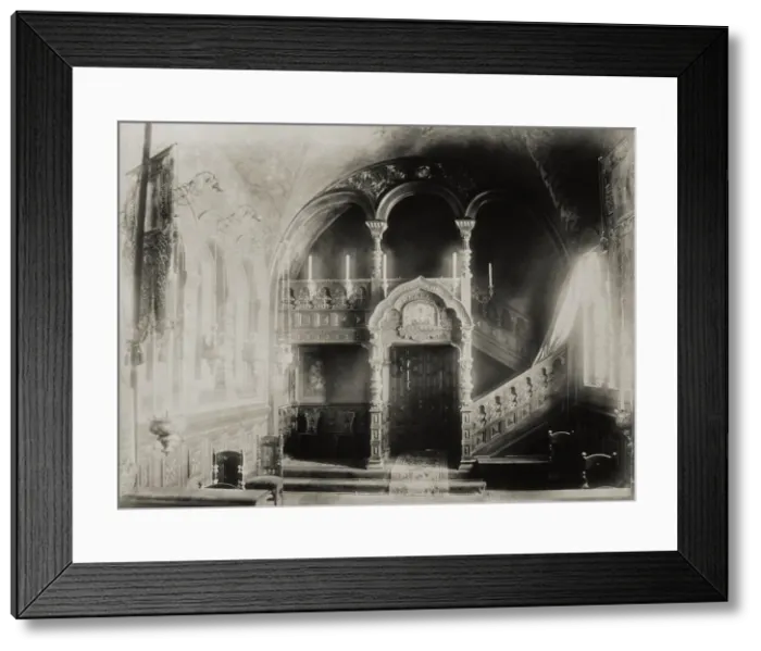 Framed Print : House Chapel at the Stroganov palace in Saint Petersburg, after 1879. Artist: Bianchi, Giovanni (1812-1893) Framed Print : House Chapel at the Stroganov palace in Saint Petersburg, after 1879. Artist: Bianchi, Giovanni (1812-1893)