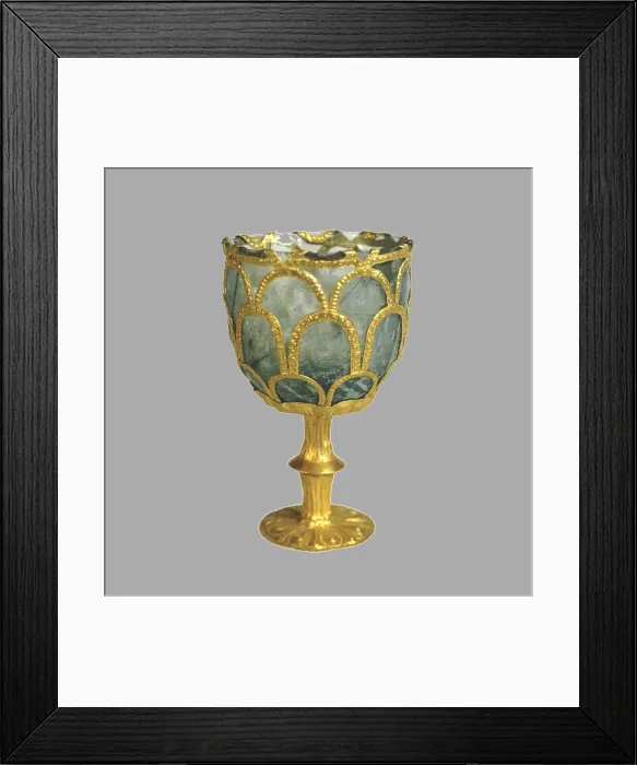 Framed Print : Chalice, 7th-8th century. Artist: Byzantine Master Framed Print : Chalice, 7th-8th century. Artist: Byzantine Master