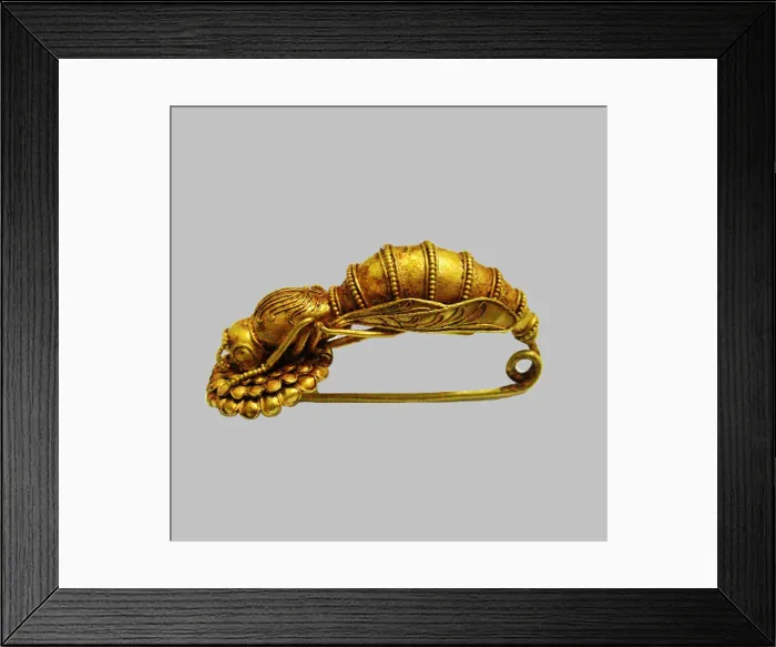 Framed Print : Fibula, 4th century BC. Artist: Ancient jewelry Framed Print : Fibula, 4th century BC. Artist: Ancient jewelry