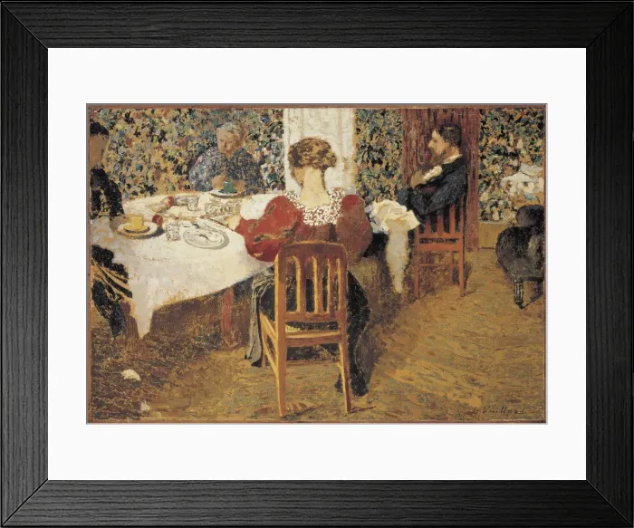 Framed Print : A table (Le Dejeuner), 1892. Artist: Vuillard, Edouard (1868-1940) Framed Print : A table (Le Dejeuner), 1892. Artist: Vuillard, Edouard (1868-1940)
