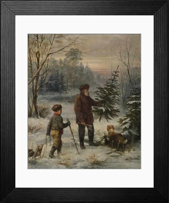 Framed Print : Before Christmas. Artist: Kruger, Franz (1797-1857) Framed Print : Before Christmas. Artist: Kruger, Franz (1797-1857)