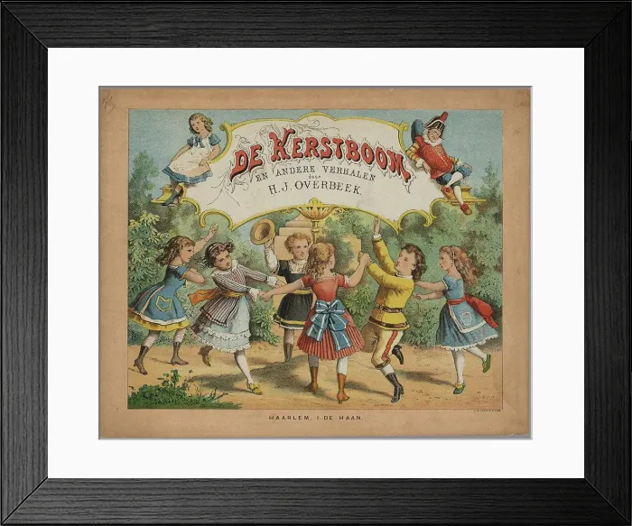 Framed Print : Book cover The Christmas tree, 1877. Artist: Anonymous Framed Print : Book cover The Christmas tree, 1877. Artist: Anonymous