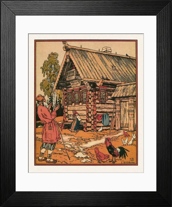 Framed Print : Illustration to the The Tale of the Fisherman and the Fish, 1933. Artist: Bilibin, Ivan Yakovlevich (1876-1942) Framed Print : Illustration to the The Tale of the Fisherman and the Fish, 1933. Artist: Bilibin, Ivan Yakovlevich (1876-1942)